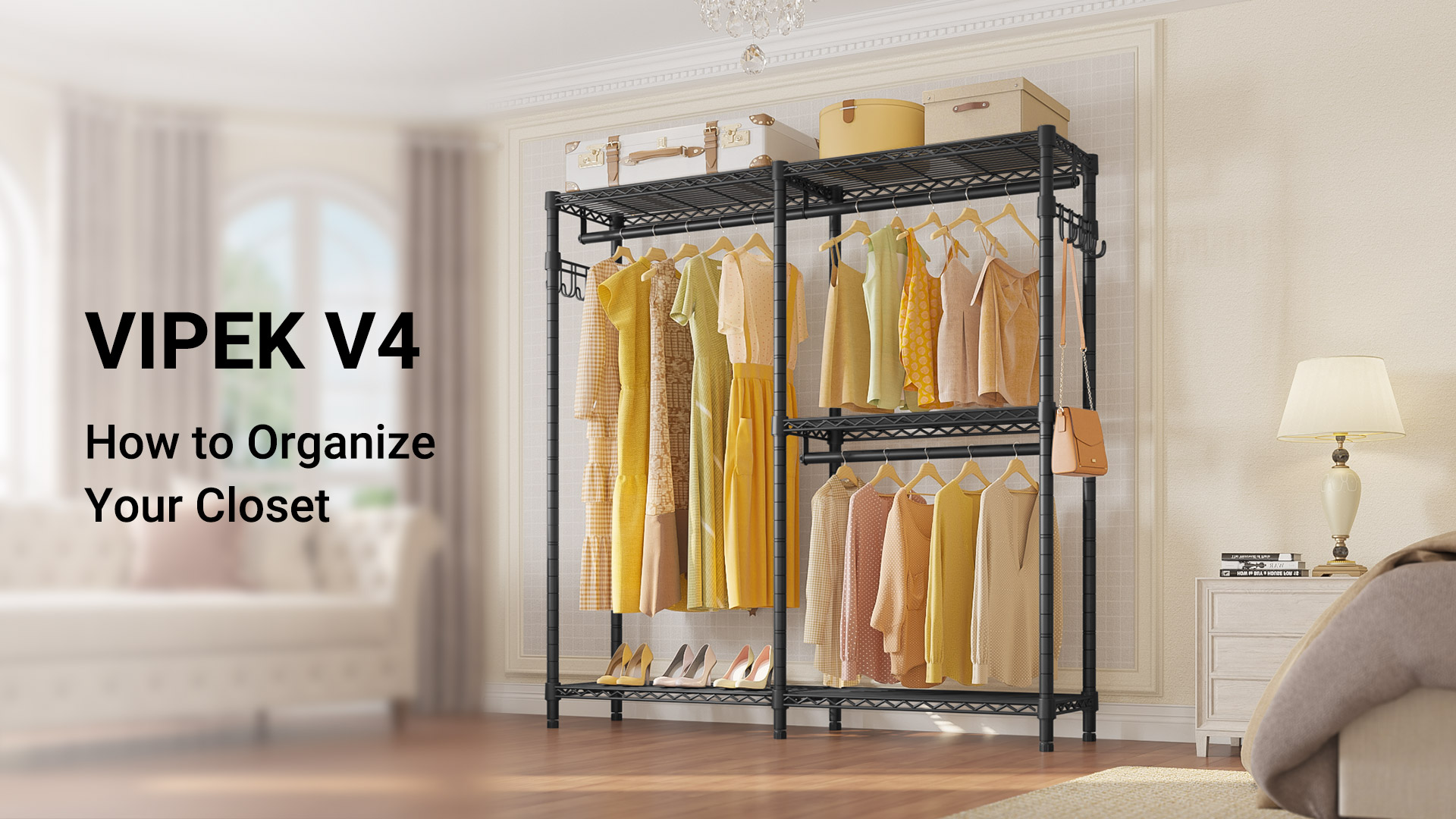 Amazon.com: VIPEK V4 Heavy Duty Clothing Rack for Hanging Clothes